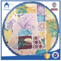 Natural Soft Turkish Round Towels , Turkish Mandala Tapestry Reactive Printing